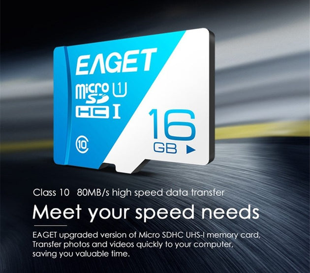 EAGET T1 Micro SD Card 64GB 32GB 16GB Memory Card 128GB TF Card Class10 UHS-I 80MB S Microsd   Memory Card For Smartphone