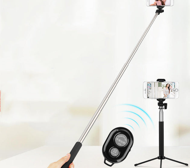 New Selfie Stick Tripod With Bluetooth-compatible Remote Control For SmartPhone Mobile Monopod Selfie Stick