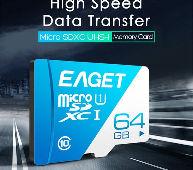 EAGET T1 Micro SD Card 64GB 32GB 16GB Memory Card 128GB TF Card Class10 UHS-I 80MB S Microsd   Memory Card For Smartphone