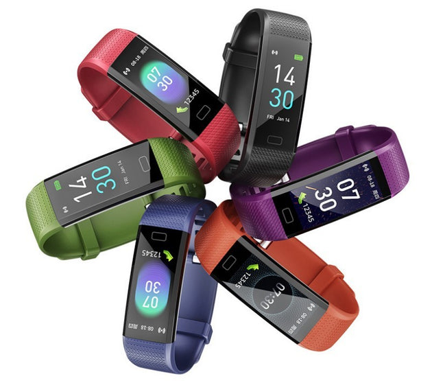 Fitness Heart Rate Meter Step Smart Bracelet Watch