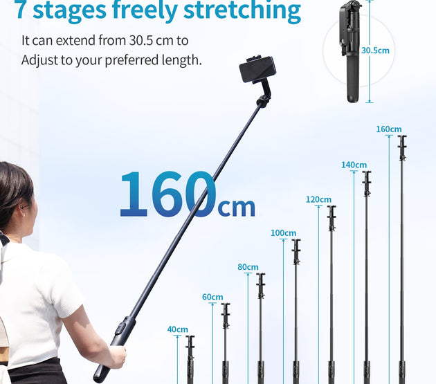 SK 03 Smartphone Selfie Stick 10M Wireless Bluetooth Control 1.5m Vertical Tripod For Camera