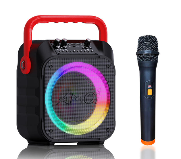 A9 Single Microphone Bluetooth Portable Speaker 6 Sound Effects