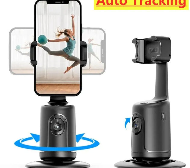 360 Auto Face Tracking Gimbal AI Smart Gimbal Face Tracking Auto Phone Holder For Smartphone Video Vlog Live Stabilizer Tripod